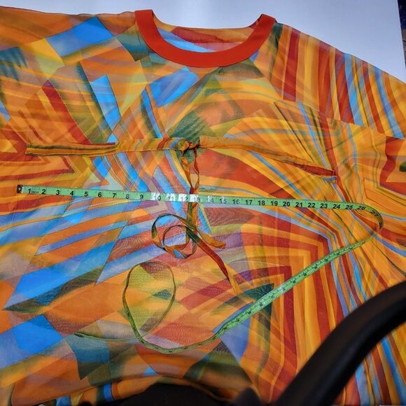 CUSTOM Made Silk Kaftan Multicolor Dress Caftan Tunic Silk Cover Up Silk Gown - Picture 10 of 14